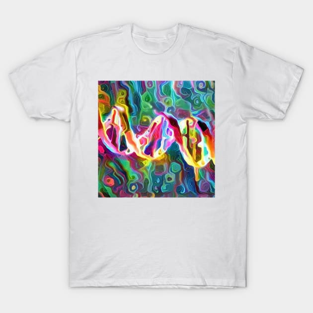 DNA Strand Artwork T-Shirt by rolffimages